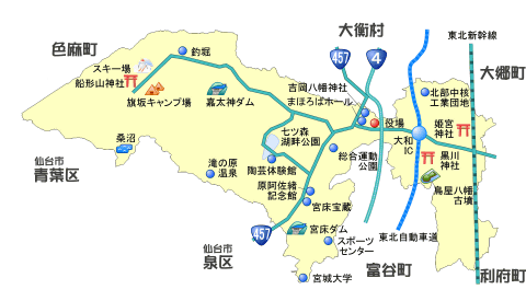 大和町 マップ